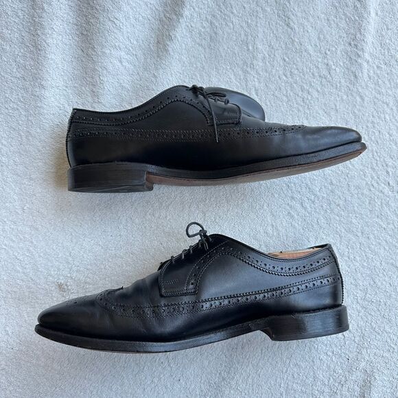 Allen Edmonds Mens Dress Shoes Larchmont Wingtip Derby 10 E‎ Oxford USA wingtip - Picture 3 of 12
